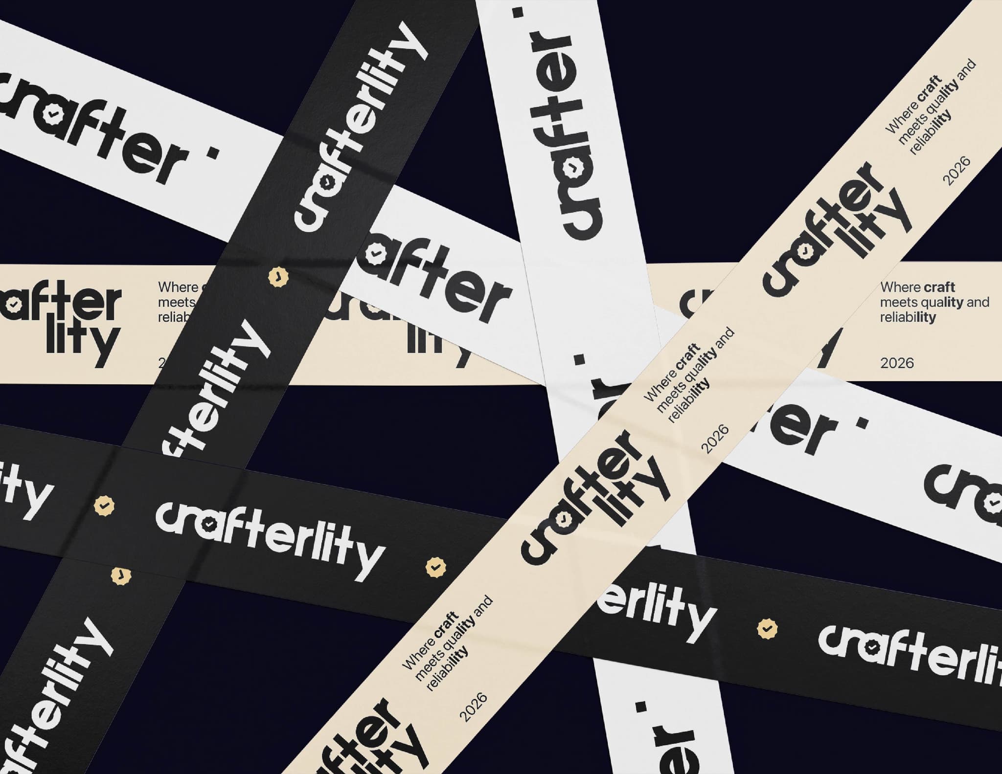 Crafterlity branding duct tape mockup
