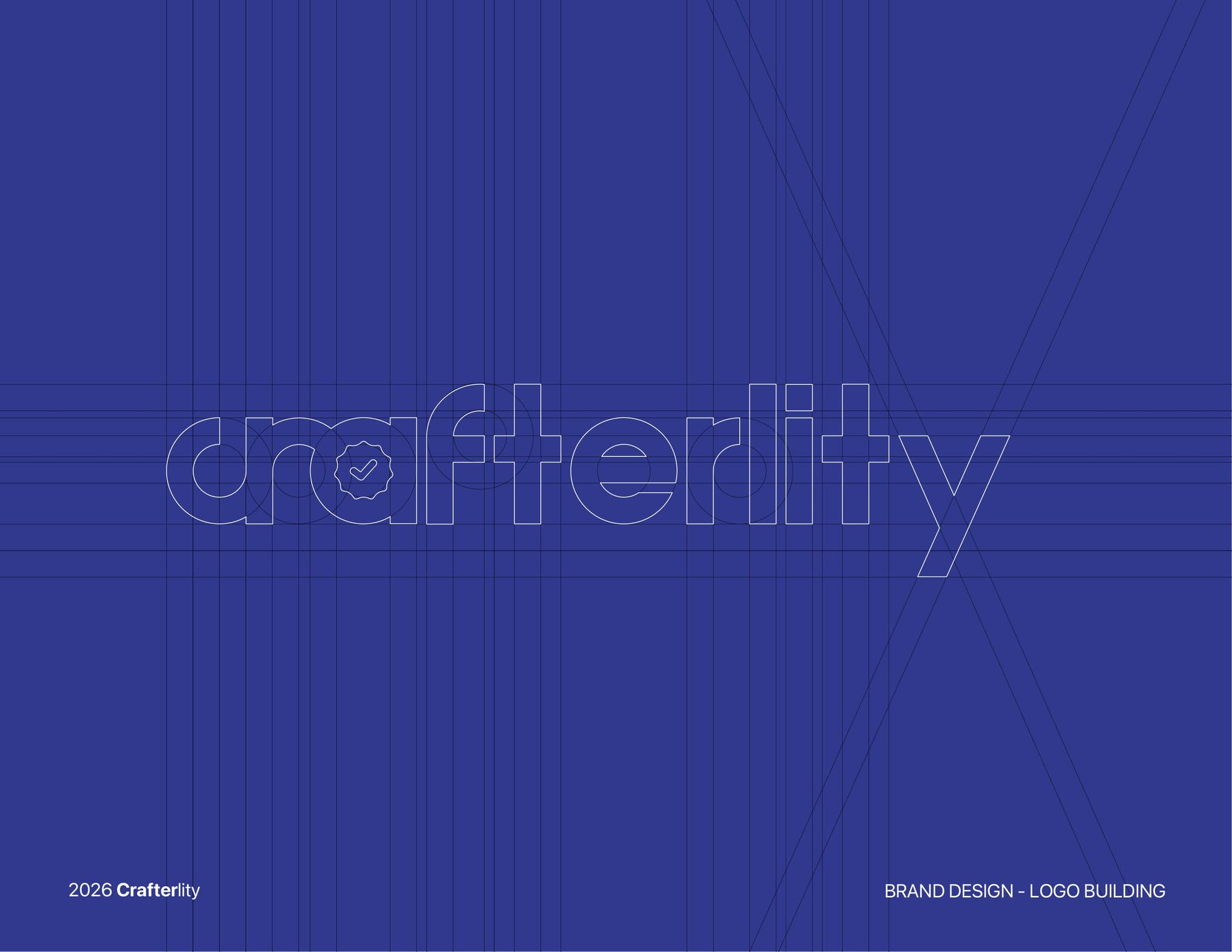 Crafterlity branding logo outline