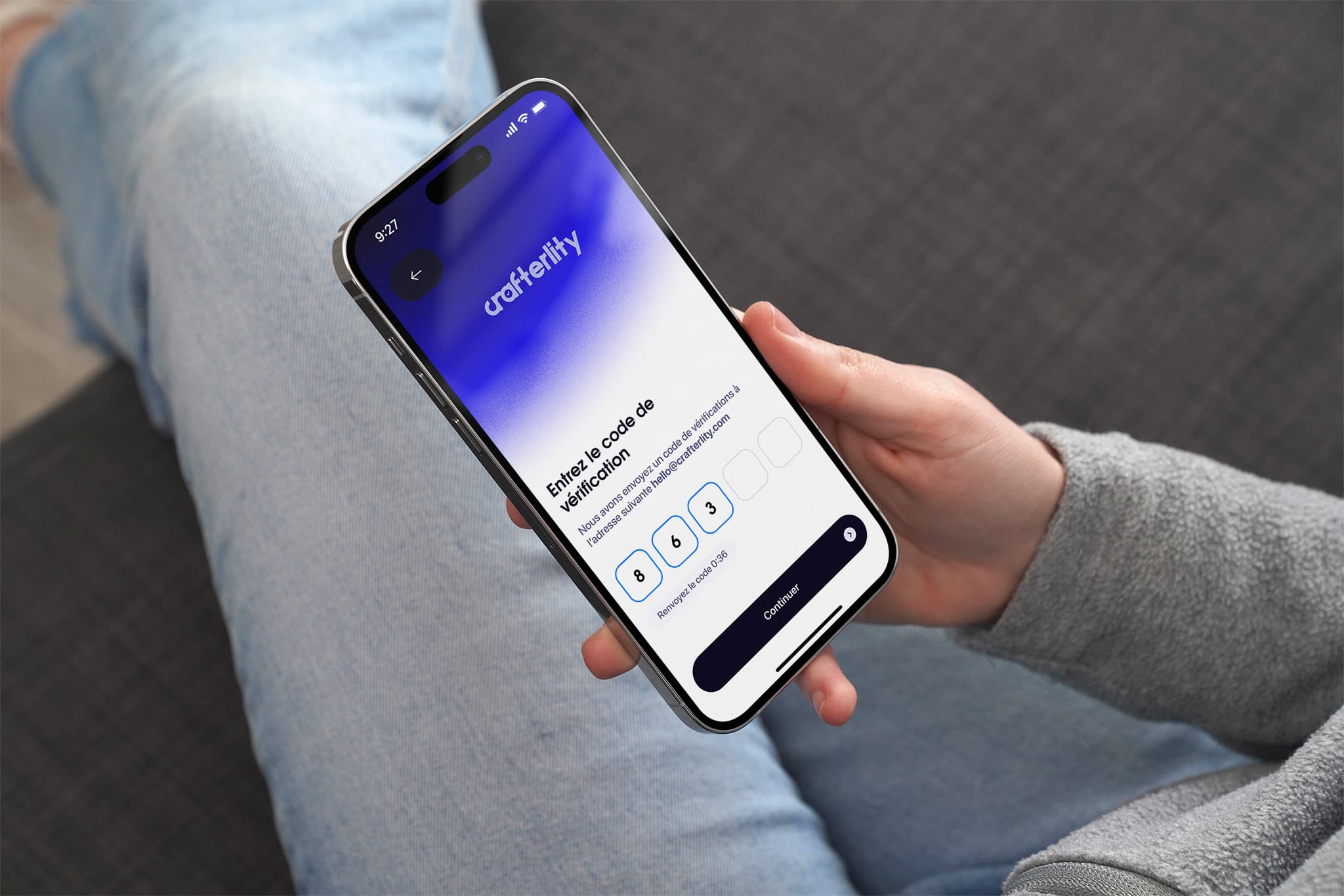 Crafterlity mobile app choose crafter screen